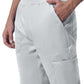 Men's 7-Pocket Mid-Rise Rib-Knit Elastic Waist Jogger Scrub Pant