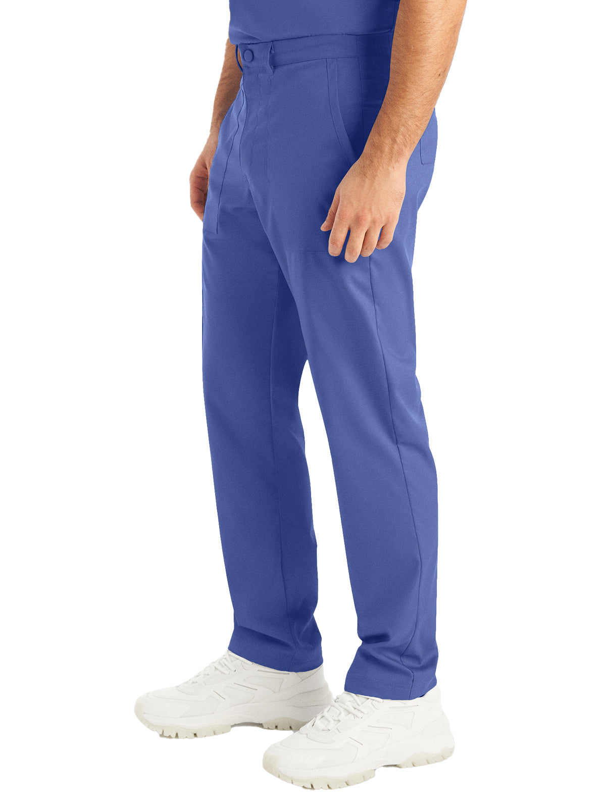 Men's 6-Pocket Zipper Fly Straight Leg Scrub Pant