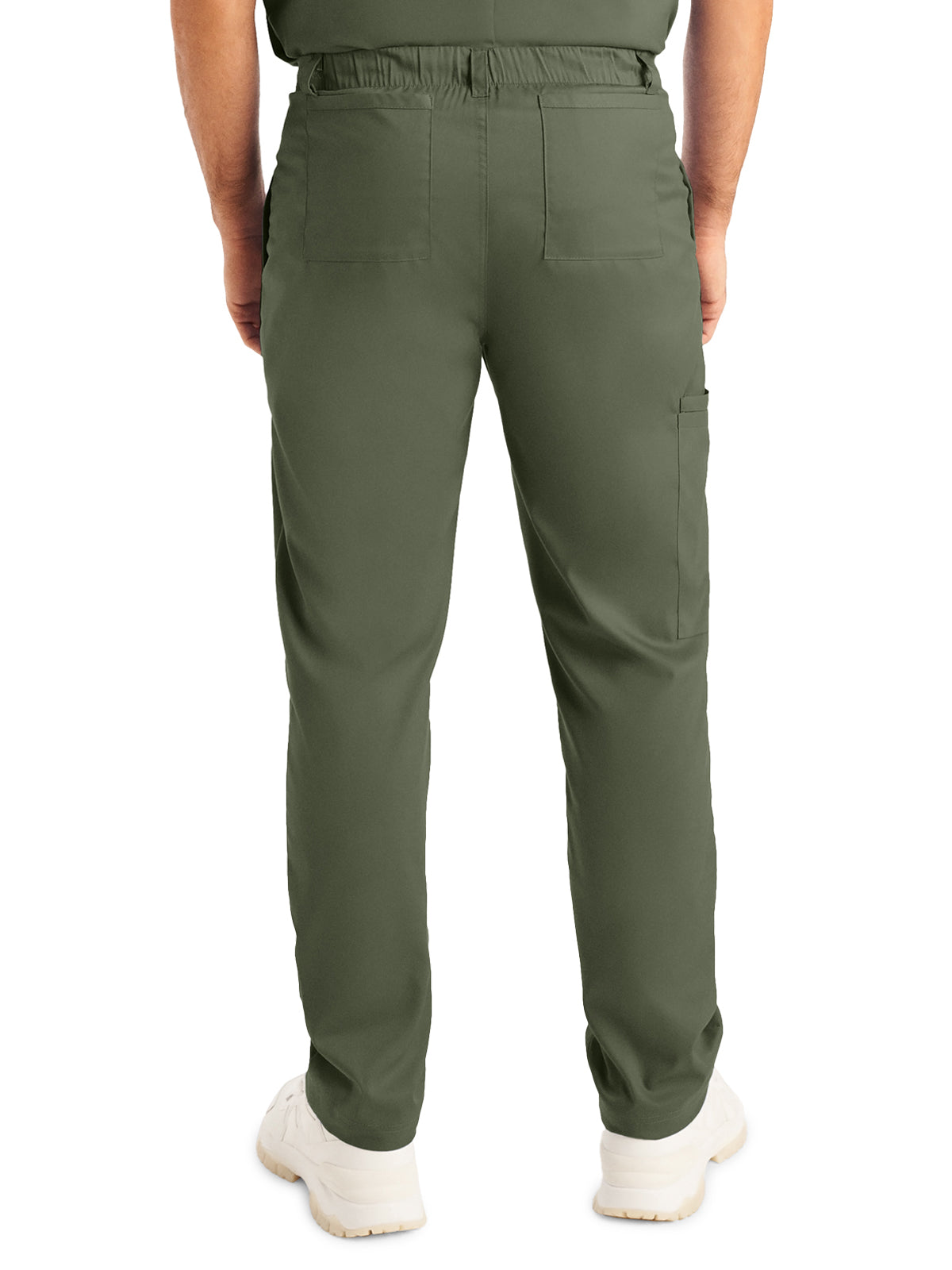 Men's 6-Pocket Zipper Fly Straight Leg Scrub Pant