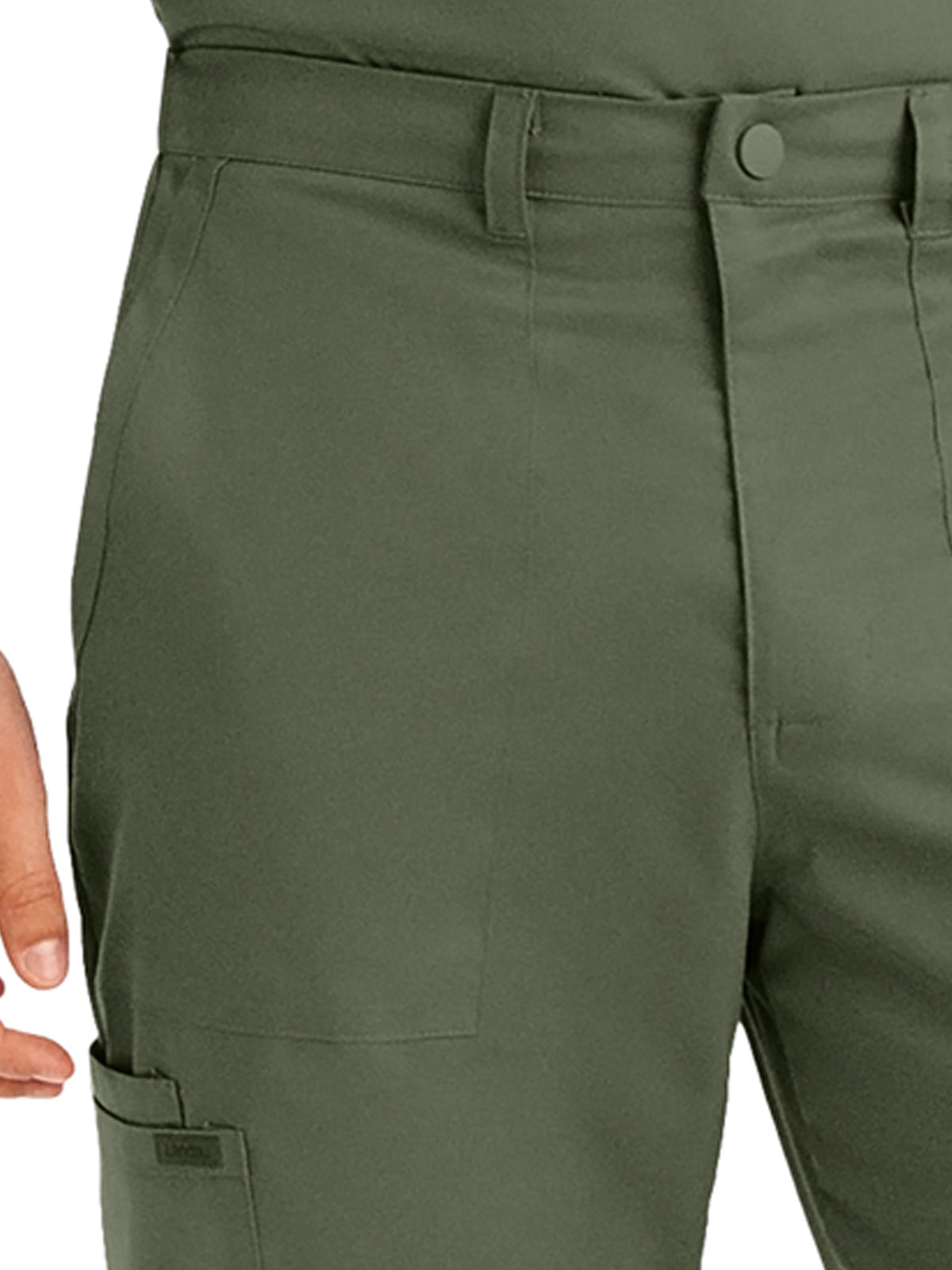 Men's 6-Pocket Zipper Fly Straight Leg Scrub Pant