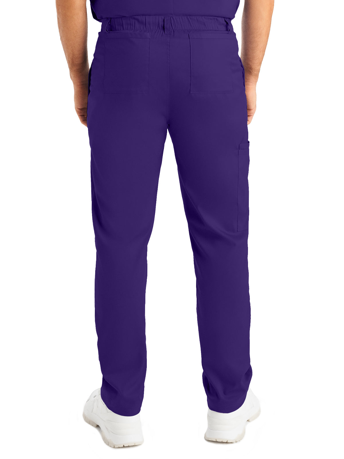 Men's 6-Pocket Zipper Fly Straight Leg Scrub Pant