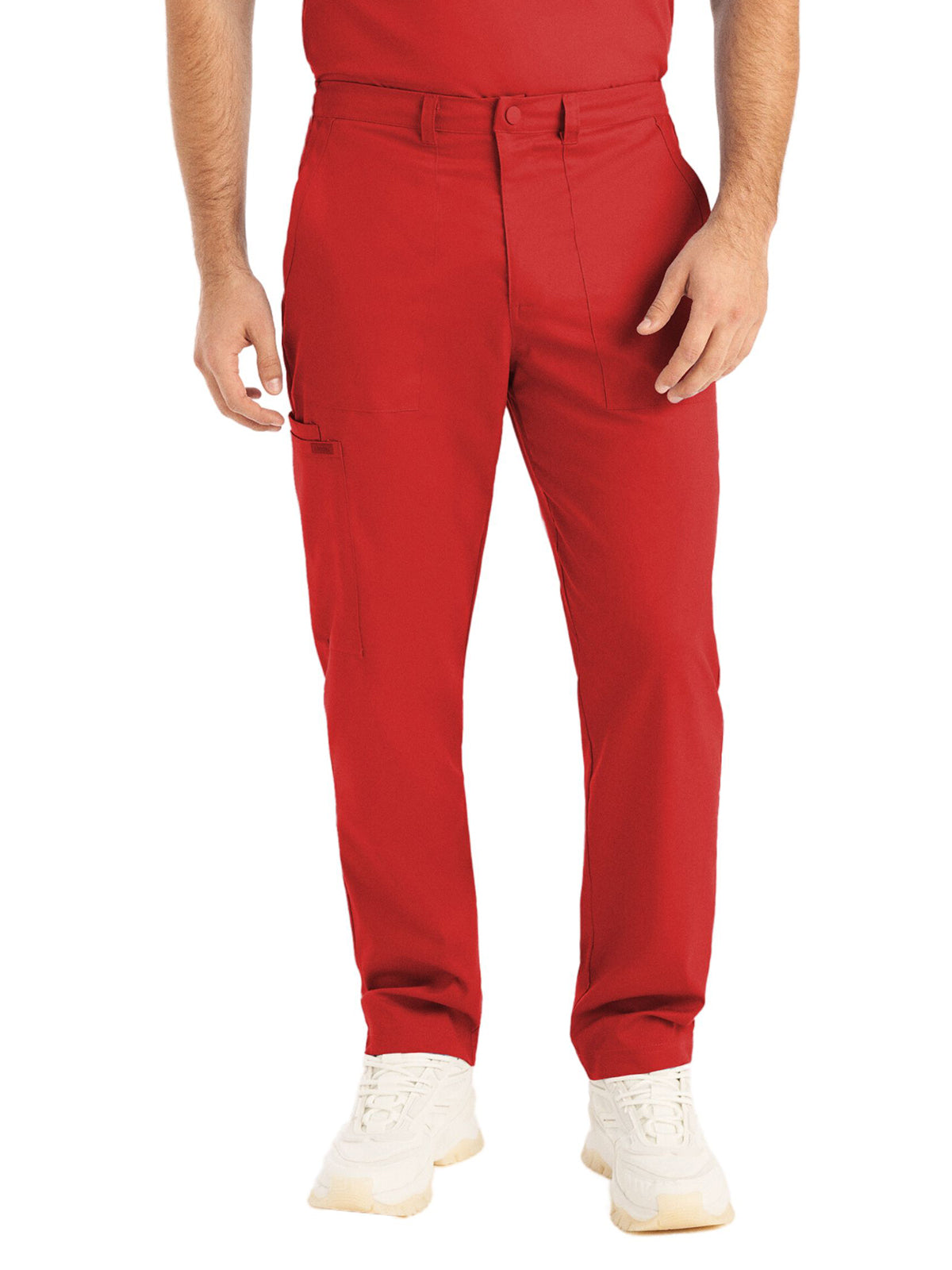 Men's 6-Pocket Zipper Fly Straight Leg Scrub Pant