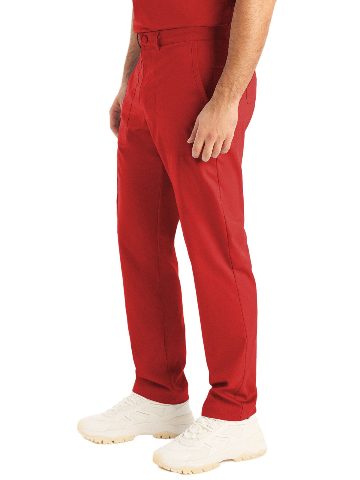 Men's 6-Pocket Zipper Fly Straight Leg Scrub Pant