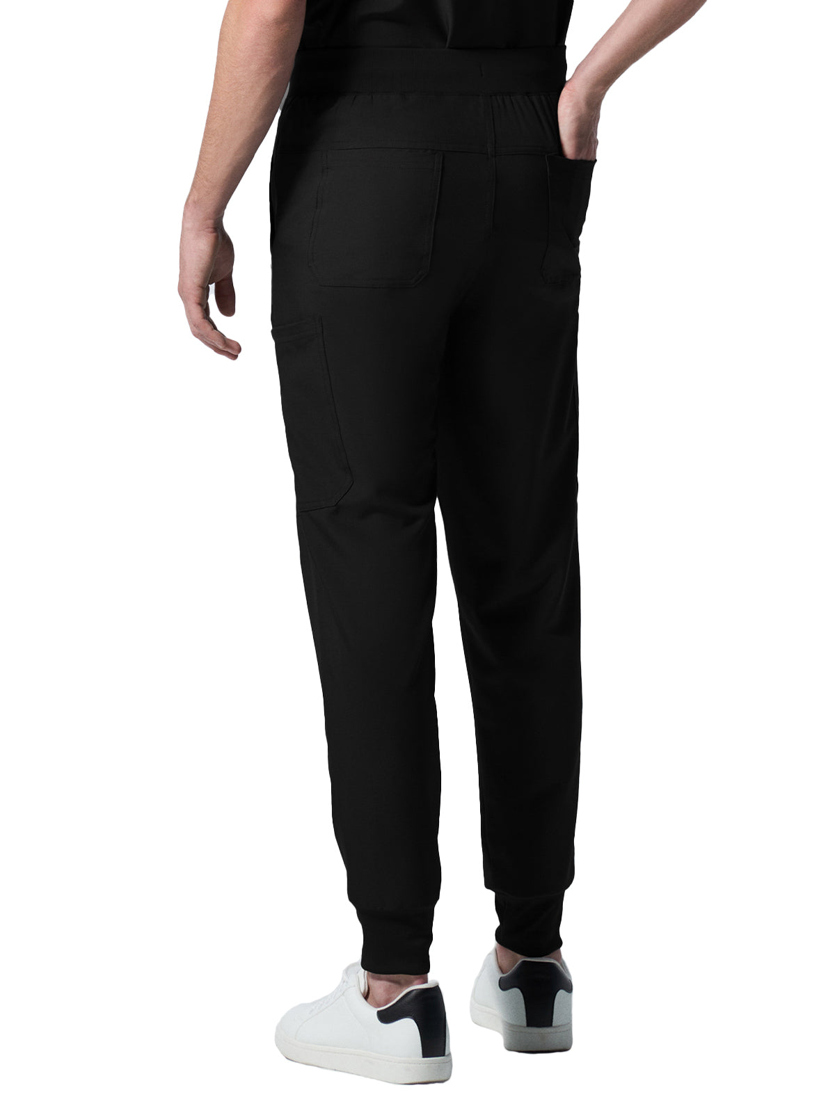 Men's 7-Pocket Mid-Rise Triple-Elastic Waist Jogger Scrub Pant