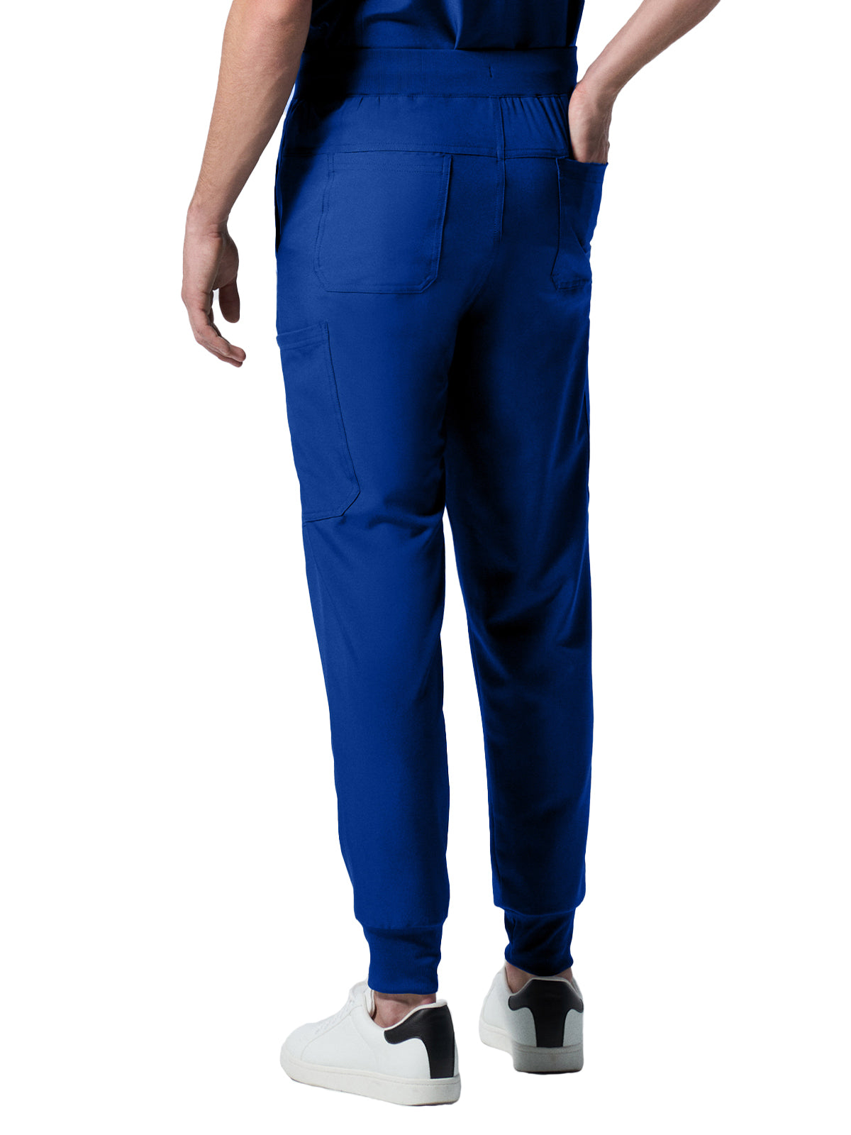 Men's 7-Pocket Mid-Rise Triple-Elastic Waist Jogger Scrub Pant