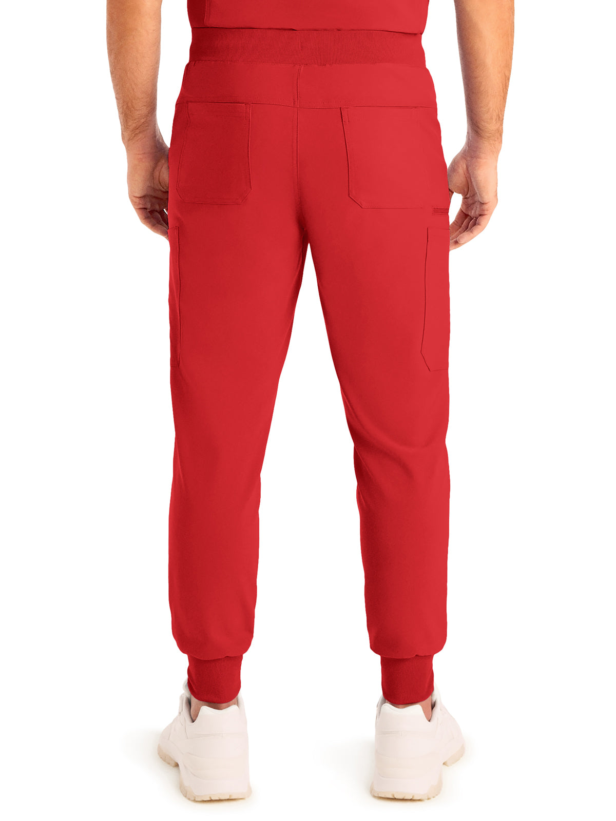 Men's 7-Pocket Mid-Rise Triple-Elastic Waist Jogger Scrub Pant