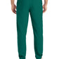 Men's 8-Pocket Mid-Rise Rib-Knit Elastic Waist Cargo Scrub Pant