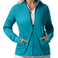 Women's 3-Pocket Mock Neck Zip-Front Scrub Jacket