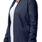 Women's 3-Pocket Mock Neck Zip-Front Scrub Jacket