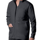 Men's 4-Pocket Mock Neck Zip-Front Scrub Jacket