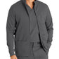 Men's 4-Pocket Mock Neck Zip-Front Scrub Jacket