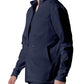 Men's 4-Pocket Mock Neck Zip-Front Scrub Jacket