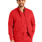 Men's 4-Pocket Mock Neck Zip-Front Scrub Jacket