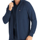 Men's 3-Pocket Mock-Neck Zip-Front Scrub Jacket