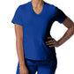 Women's 3-Pocket Rib-Knit Neckline V-Neck Scrub Top