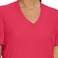 Women's 3-Pocket Rib-Knit Neckline V-Neck Scrub Top