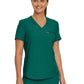 Women's 2-Pocket Shirttail Hemline V-Neck Scrub Top