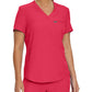 Women's 2-Pocket Shirttail Hemline V-Neck Scrub Top