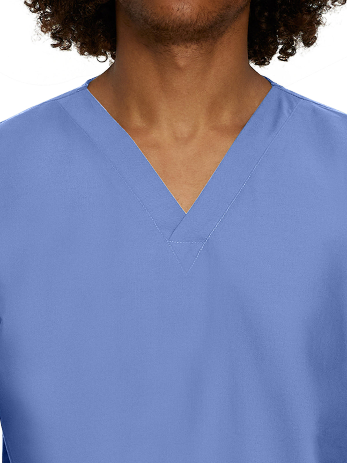 Unisex No-Pocket Tuckable V-Neck Scrub Top