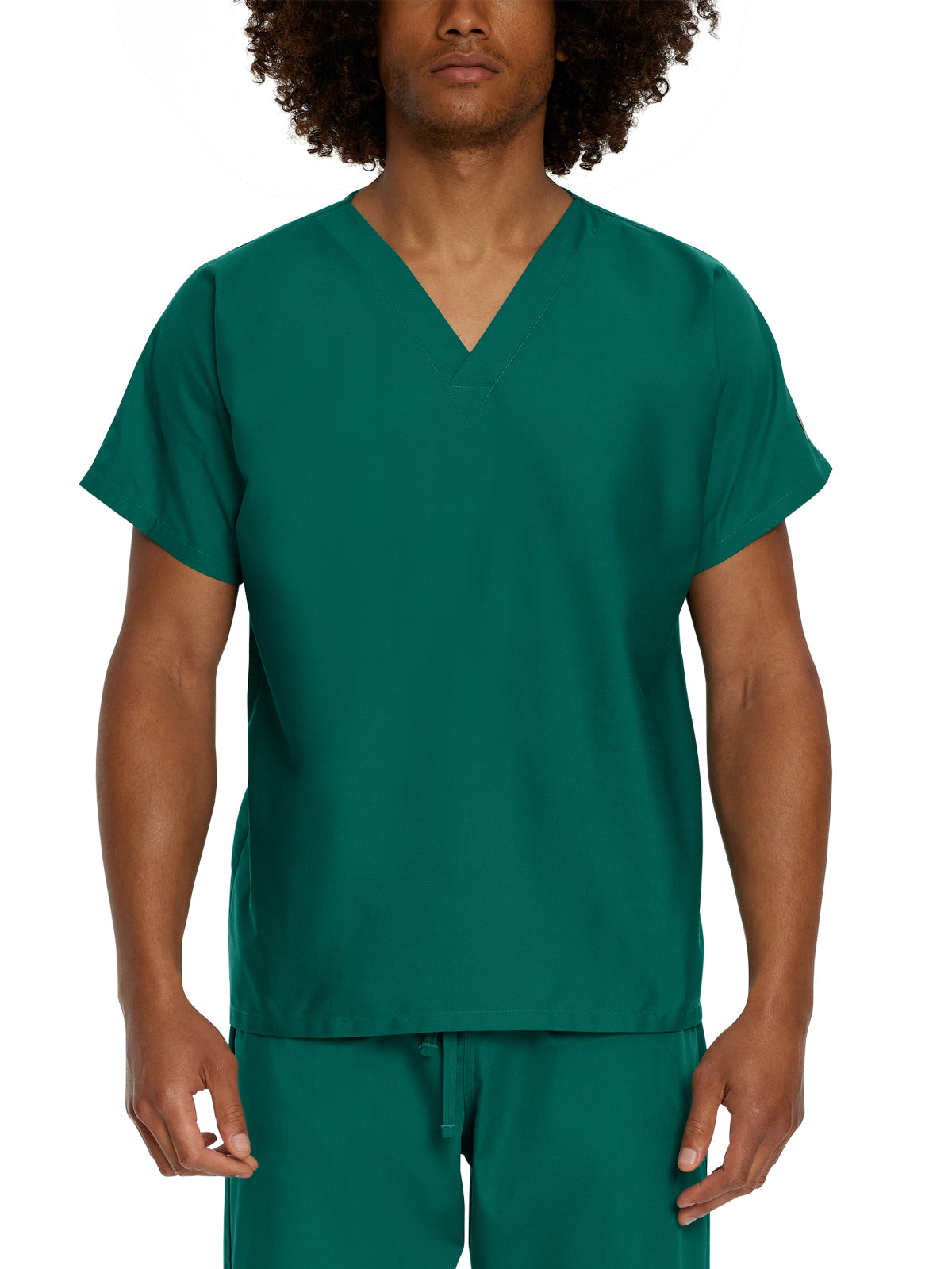 Unisex No-Pocket Tuckable V-Neck Scrub Top