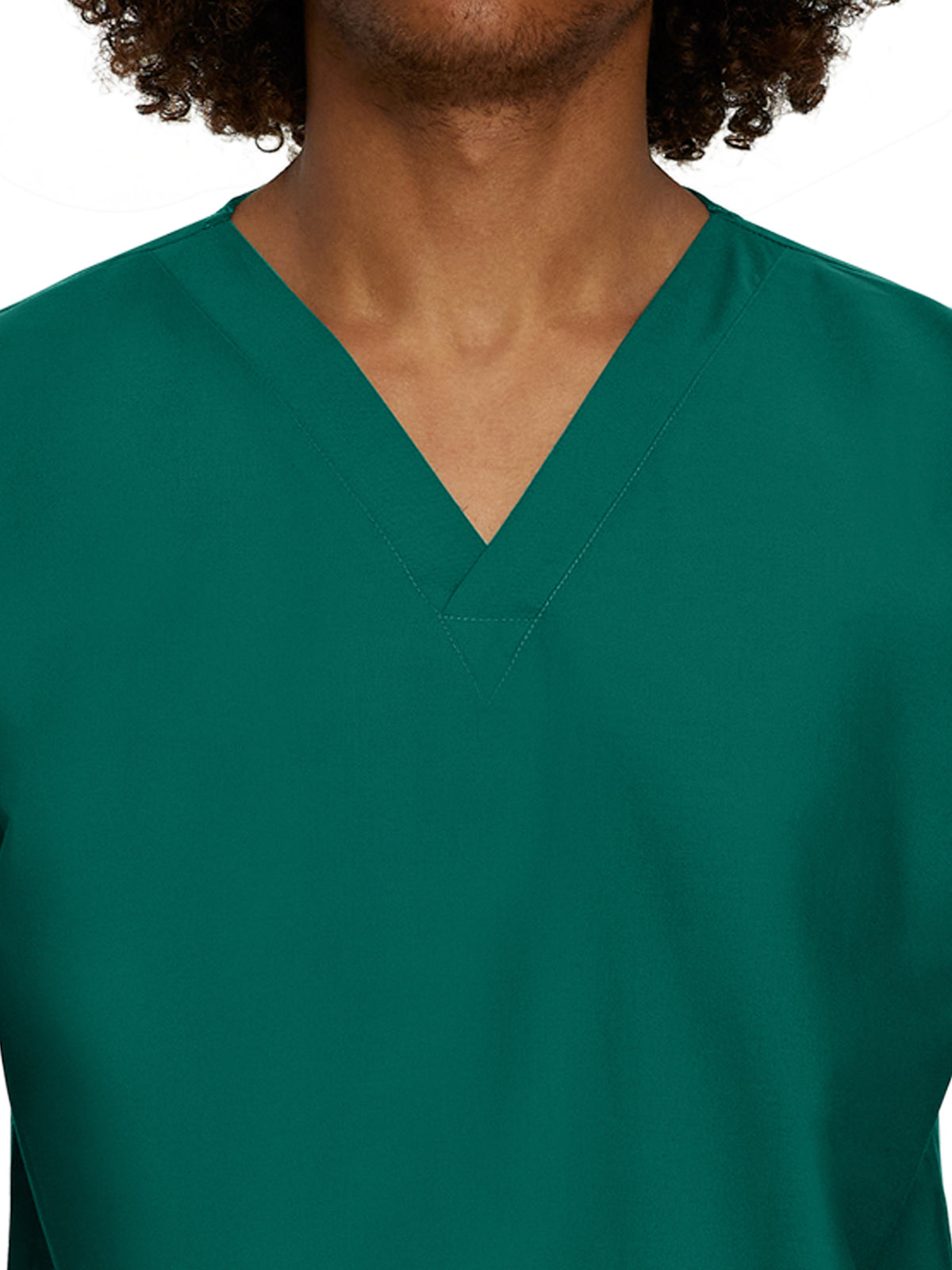 Unisex No-Pocket Tuckable V-Neck Scrub Top