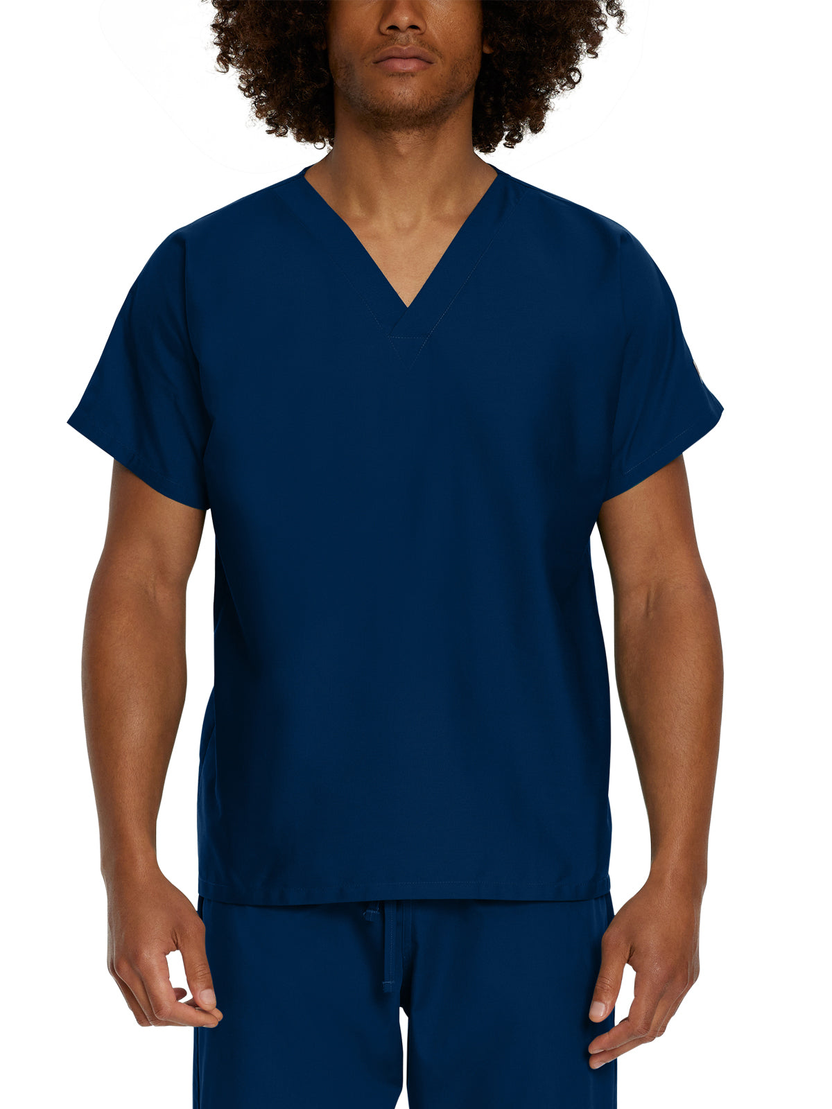 Unisex No-Pocket Tuckable V-Neck Scrub Top