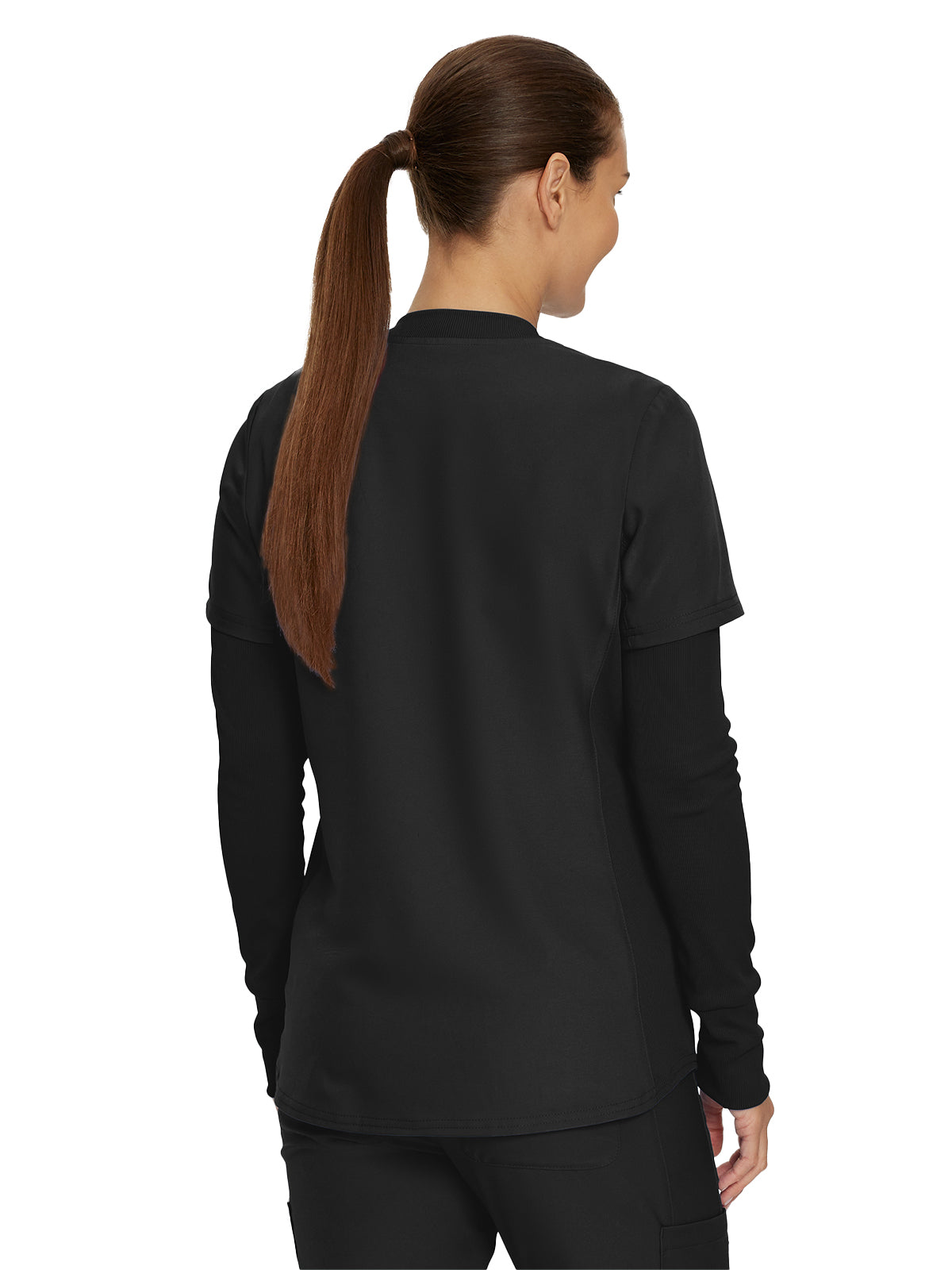 Women's 1-Pocket Long-Sleeve Crew Neck Underscrub Tee