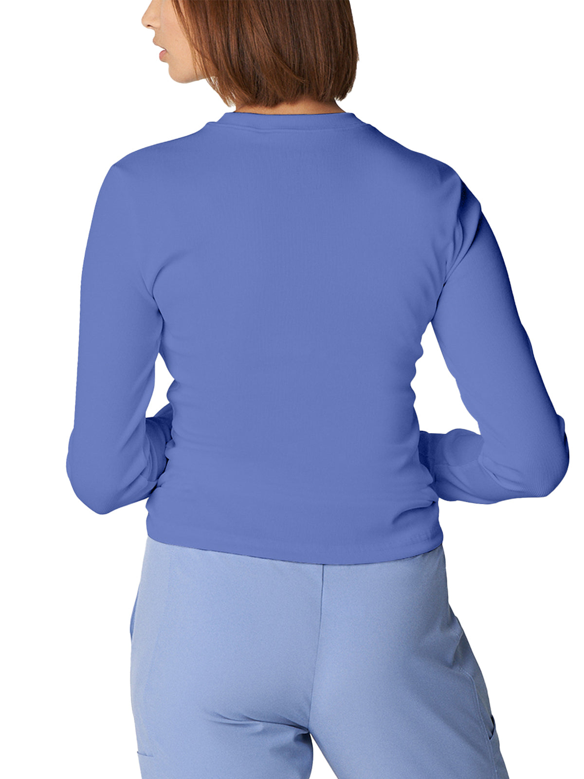 Women's 1-Pocket Long-Sleeve Crew Neck Underscrub Tee