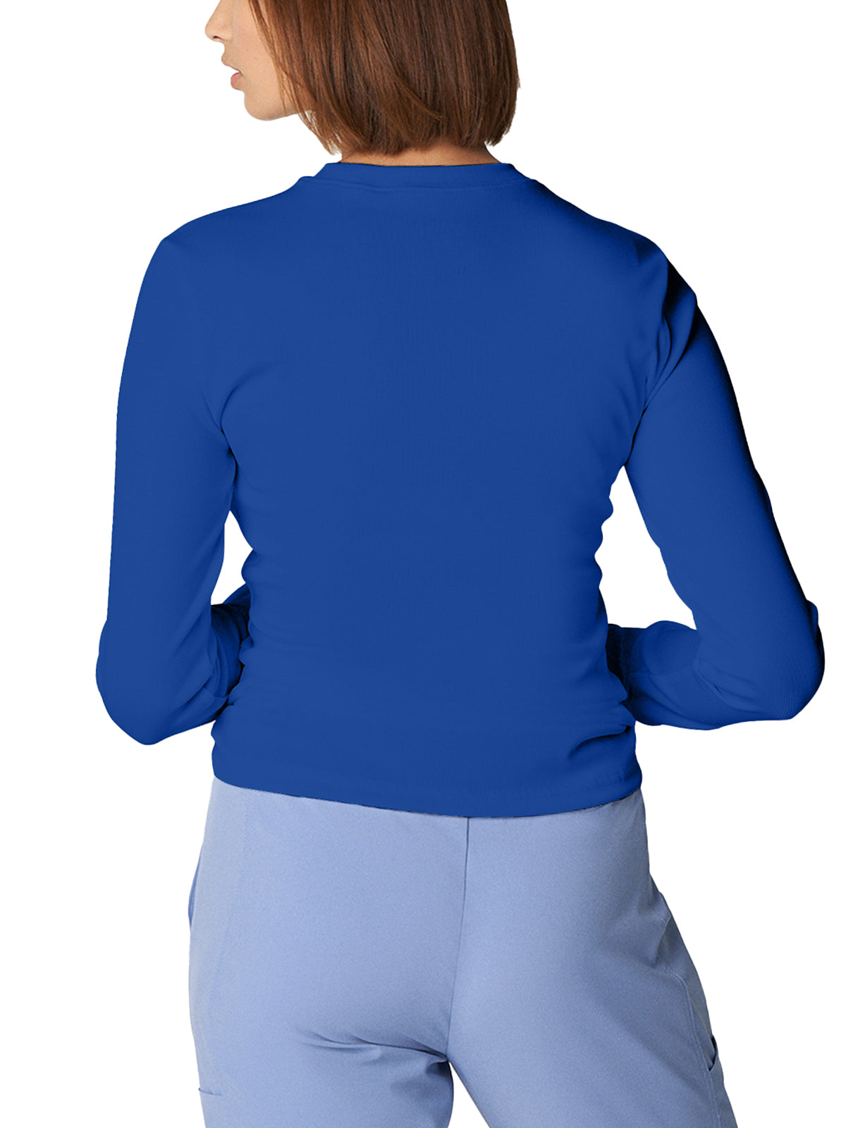 Women's 1-Pocket Long-Sleeve Crew Neck Underscrub Tee