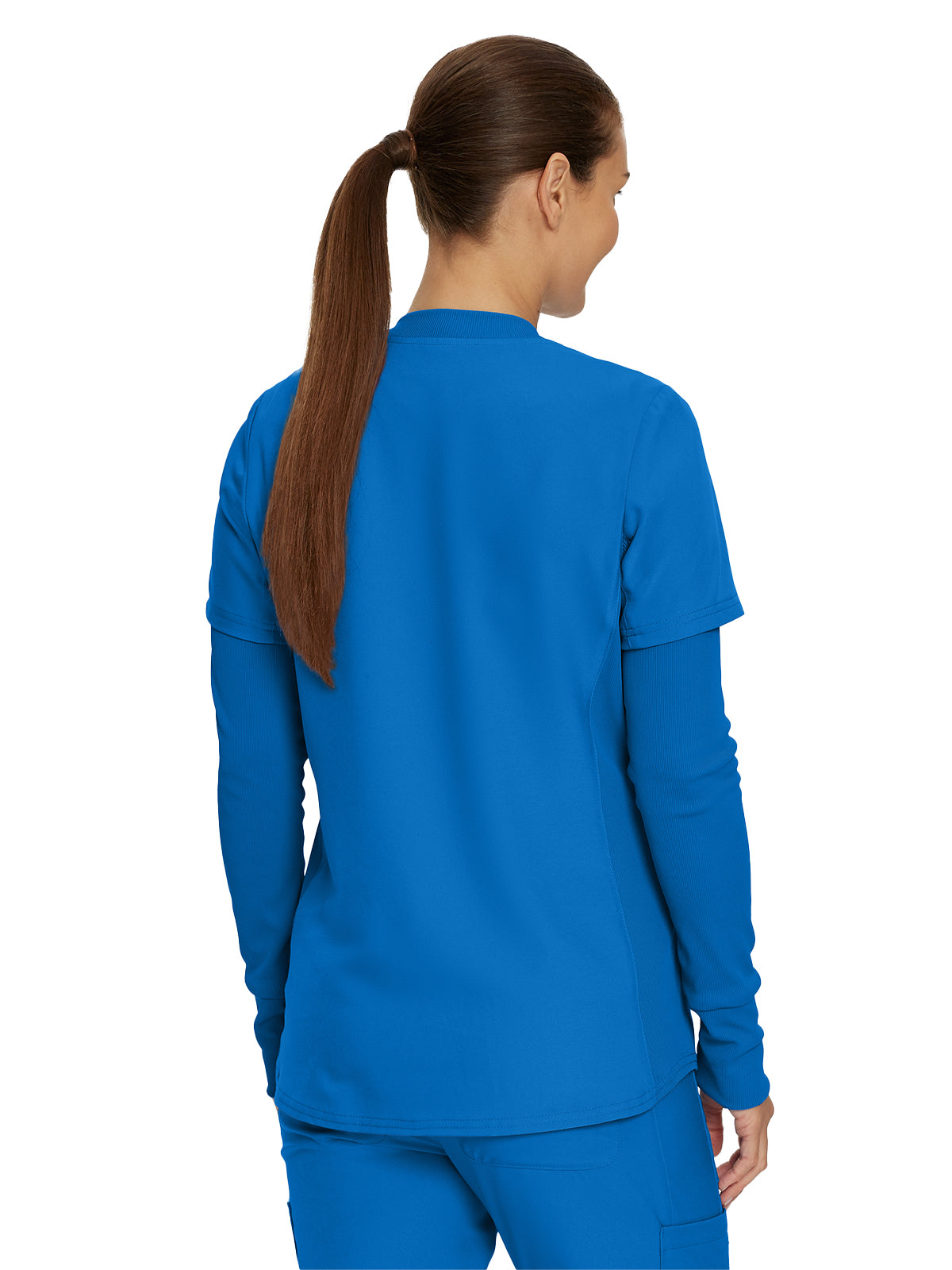 Women's 1-Pocket Long-Sleeve Crew Neck Underscrub Tee