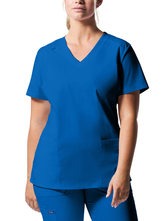 Women's 3-Pocket V-Neck Scrub Top