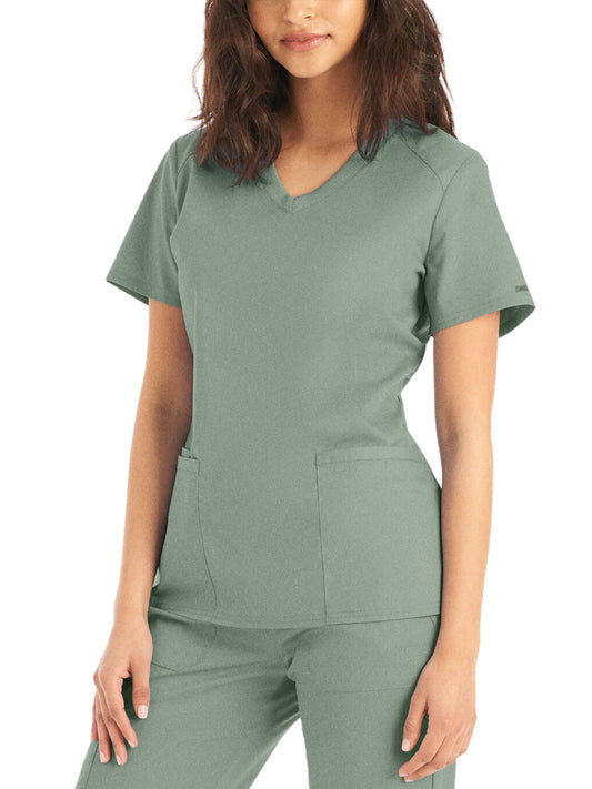 Women's 3-Pocket V-Neck Scrub Top