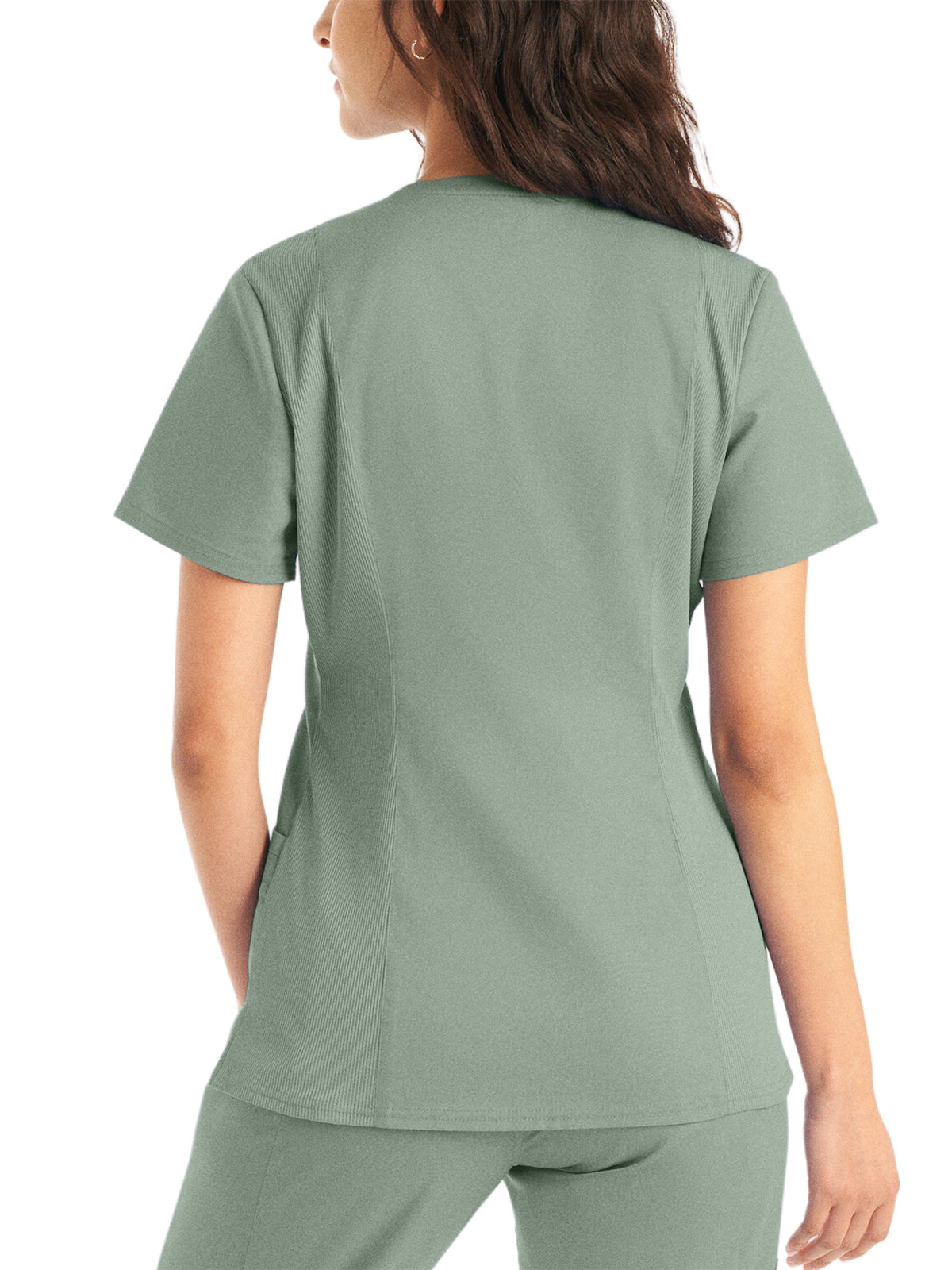 Women's 3-Pocket V-Neck Scrub Top