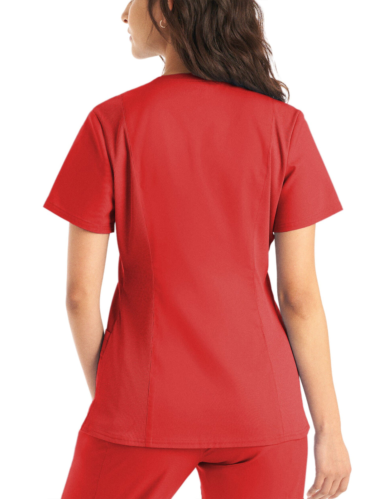 Women's 3-Pocket V-Neck Scrub Top