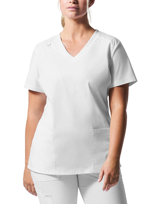 Women's 3-Pocket V-Neck Scrub Top