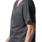 Men's 2-Pocket Tuckable V-Neck Scrub Top