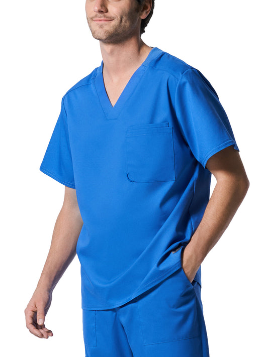 Men's 2-Pocket Tuckable V-Neck Scrub Top