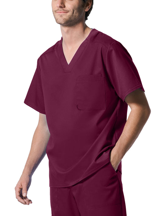 Men's 2-Pocket Tuckable V-Neck Scrub Top