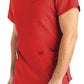 Men's 4-Pocket Back Yoke V-Neck Scrub Top