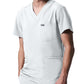 Men's 4-Pocket Back Yoke V-Neck Scrub Top