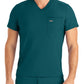 Men's 2-Pocket Tuckable V-Neck Scrub Top