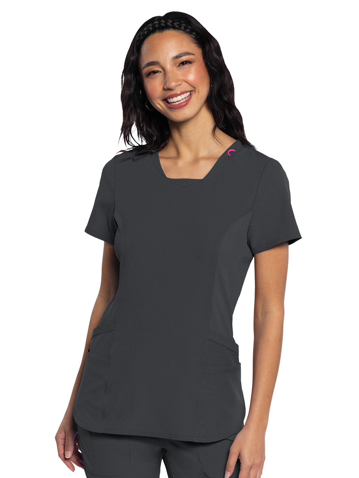 Women's 4-Pocket V-Neck Scrub Top