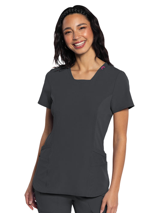 Women's 4-Pocket V-Neck Scrub Top