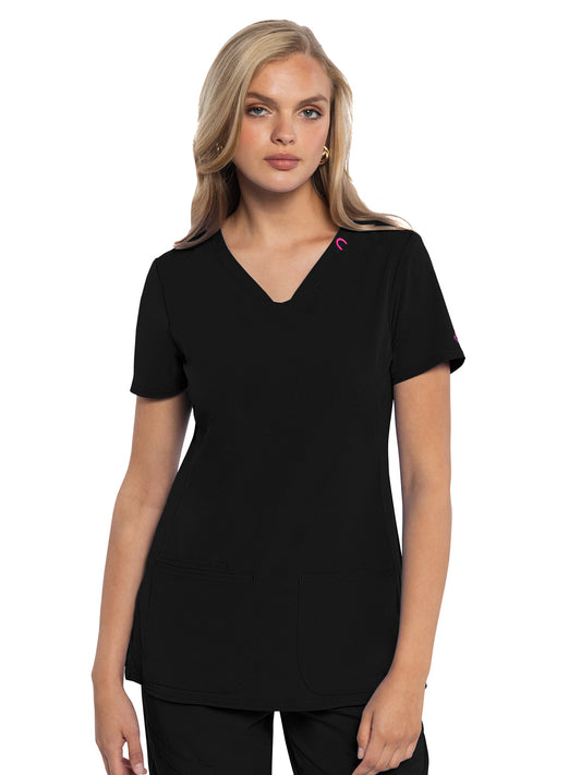 Women's 3-Pocket V-Neck Scrub Top