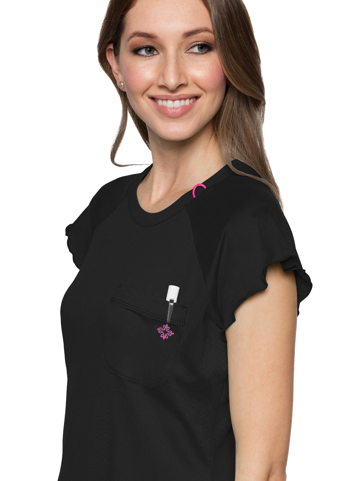 Women's 1-Pocket Lettuce-Edged Top