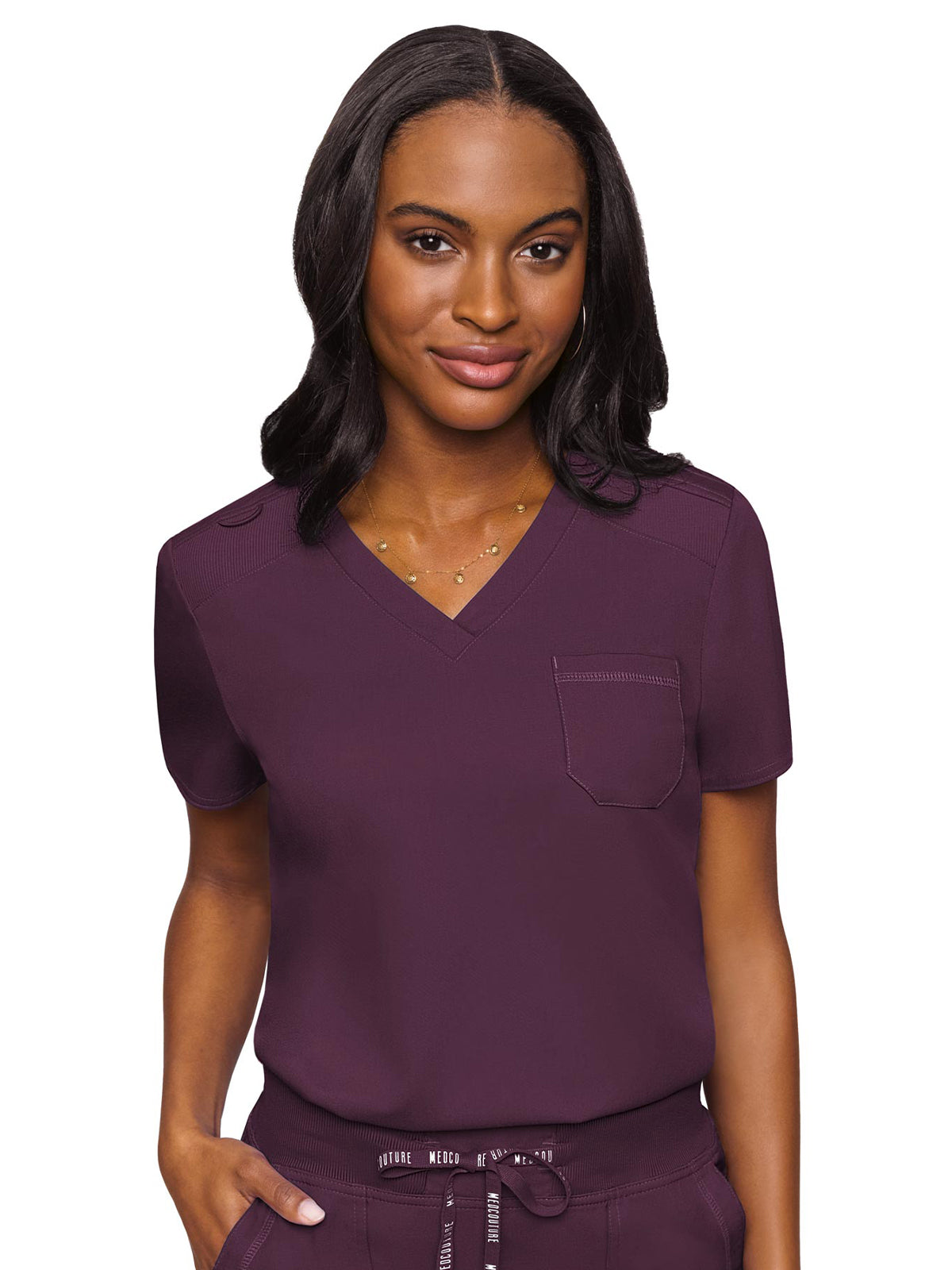 Women's 1-Pocket V-Neck Scrub Top