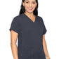 Women's 4-Pocket V-Neck Shirttail Top