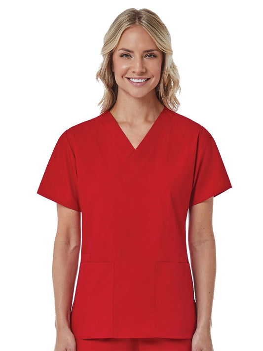 Women's Three-Pocket V-Neck Top