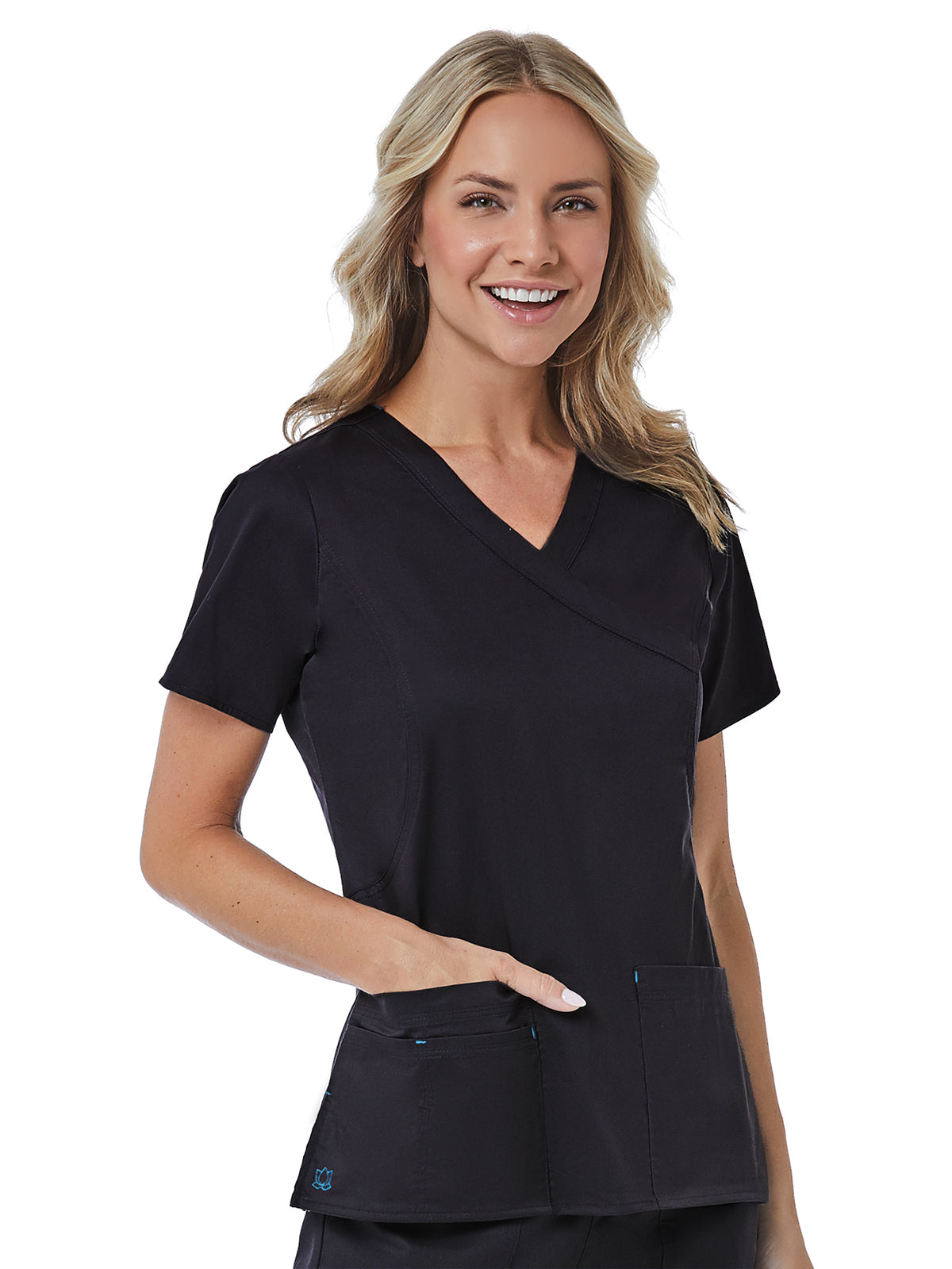 Women's Four-Pocket Mock Wrap Top