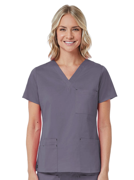 Women's Three-Pocket V-Neck Top